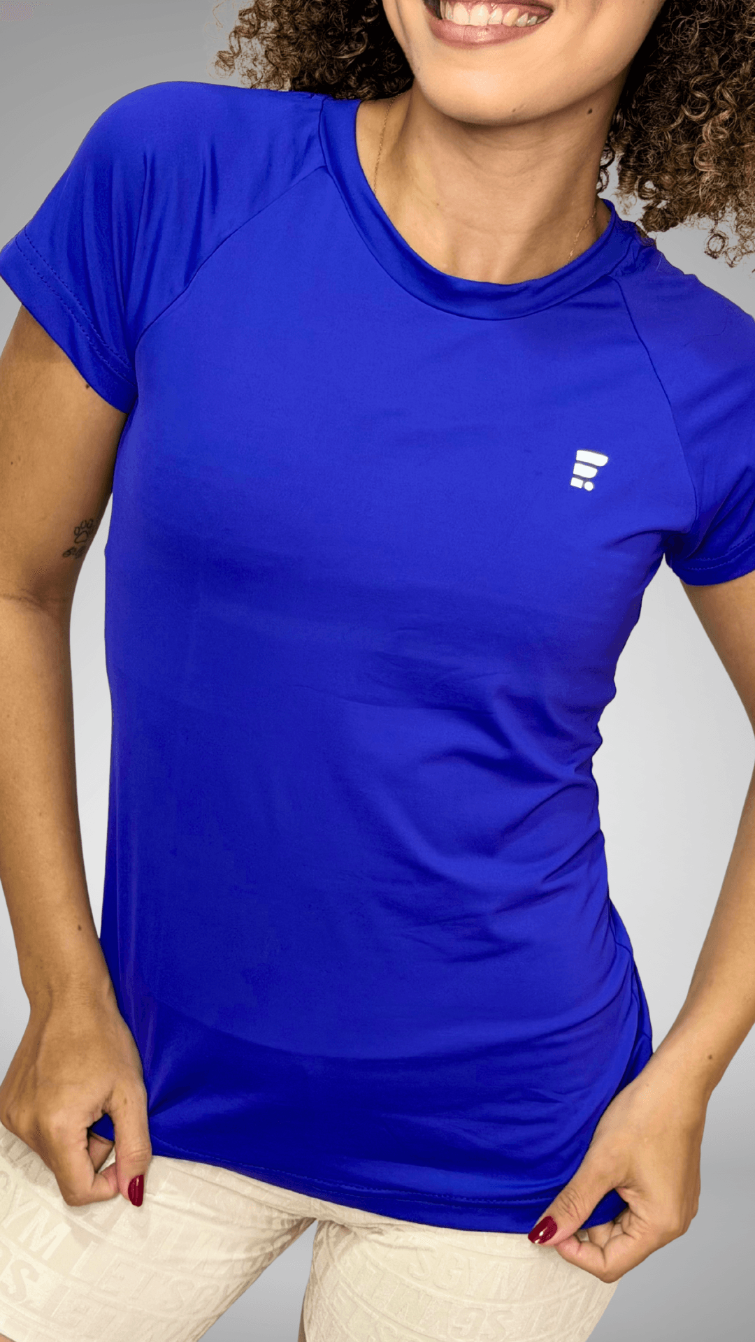 Camiseta com Proteção UV Feminina Royal